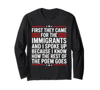 First They Came for The Immigrants Maglia a Manica