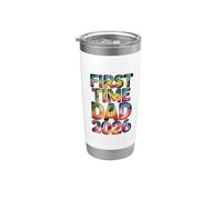 First Time Dad 2026 Bicchiere termico in acciaio inox doppia parete
