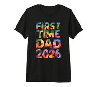 First Time Dad 2026 Maglietta Premium