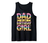 First Time Dad of The Birthday Girl Gelato Drip Dad To Be Canotta