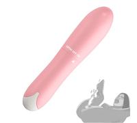 First Time Mini G Spot Bullet Vibrator Adult Sex Toy - Pink Waterproof Bullet Massage Rod Portable Silicone Ball Powerful Stick Electric Handheld Powerful Bullet Massage Rod for Foot Body Relax