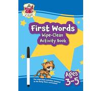 First Words Wipe-Clean Activity Book for Ages 3-5 (with pen)