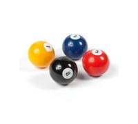 first4magnets Assortiti Popolare Forma Ufficio Magneti - Pool Ball (1 Set di 4), Argento