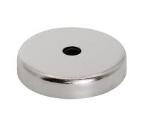 First4magnets-Calamita con Ferrite, 0,45 kg, Color Argento, 50 x 10 x 8,5 mm