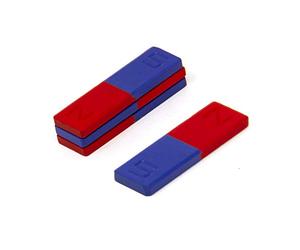 First4magnets-Calamita con Ferrite, Nord America e Sud identificati, grigio, 16 x, 10 x, 50 mm, confezione da 4