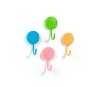 first4magnets Colori Assortiti Ganci magnetici (1 Set di 4), Argento