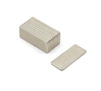 first4magnets F251015-10 - Magnete al neodimio N42, 25 x 10 x 1,5 mm, 10 pezzi