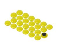 first4magnets F4 M30ND2-BLACK-2 ad alta potenza bacheca magnetica, colore: nero (Confezione da 2) p, Yellow, 40 mm diametro x 8 mm alto