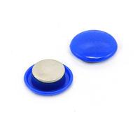 first4magnets™ F4M30ND2-BLUE-2 Magnete Blu ad Alta Potenza per bacheca/Pianificazione (30 mm di Diametro x 11 mm di Altezza) (Confezione da 2), Set di 2 Pezzi