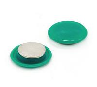 FIRST4MAGNETS F4M40ND2-GREEN-2 Green Power - Magneti per bacheca e pianificazione (40 mm di diametro x 11 mm di altezza) (confezione da 2), confezione da 6, set da 2 pezzi