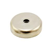 first4magnets F4MA32-1 - Magnete al neodimio N42, 32 x 8 mm (d x P), svasatura, forza magnetica: 44 kg