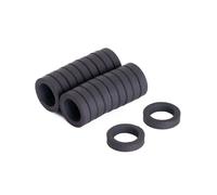 FIRST4MAGNETS Magneti in ferrite Y10 per Arte, Artigianato, modellismo, Fai da Te e Hobby, Diametro Esterno 11,7 mm x Diametro Interno 7,9 mm x Spessore 3 mm, trazione 0,076 kg, Confezione da 20