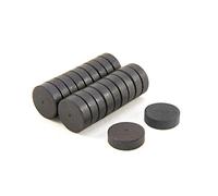 First4magnets Y10-Magneti in Ferrite con Supporto Fino a 0,35 kg Pull, Colore: Grigio, 48 x 6 mm, Confezione da 20