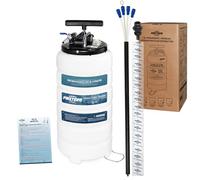 FIRSTINFO A1106EUY5 | Estrattore sottovuoto per Olio 15 L Pneumatico/Manuale | 3ª Generazione brevettata, valvola di Sicurezza, Tubo da 130 cm, 5 Tubi, Il più Sottile | Made in Taiwan