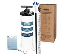 FIRSTINFO A1108H | 3ª Generazione 9 L Made in Taiwan | Estrattore d’Olio Manuale brevettato con Manometro, 5 tubi incluso uno ultra sottile da 130 cm