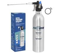 FIRSTINFO A1635 Brevettato Pressione massima 140psi / 650ml (22 US fl. oz) Tanica spray in alluminio ispessito ricaricabile ad alta pressione bomboletta spray/spruzzatore pneumatico ad aria