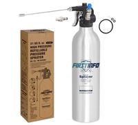 FIRSTINFO A1637 | Bottiglia Spray Riutilizzabile per pulitore Freni 620 ml | Alluminio | Spruzzatore a Pressione Max 140 psi | Bomboletta aerosol Rinforzata | Ugelli “Wide-Mist” Spray