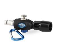 FIRSTINFO Mini Pistola Aria Compressa Plastica Alto Flusso 1142L A18536EU | Corpo plastica, ugello alto flusso 1142L/min, 114 PSI, attacco 1/4" BSP, 70g, gancio, Taiwan