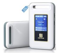 FIRSTNUM Hotspot mobile M4 4G LTE, Hotspot WiFi portatile per viaggi, nessuna scheda SIM o contratto richiesto, dispositivo WiFi tascabile per camper e uso esterno, collega fino a 10 dispositivi, 10
