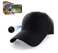 Firstoy Cappello con telecamera nascosta, Full HD 1080P WiFi, cappello con telecamera spia con visione notturna e funzione di visione remota, sorveglianza con telecamera da babysitter per viaggi