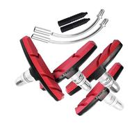 FIRSTXIU 2 paia di pastiglie per freno per bicicletta, blocco per scarpe con tubo curvo e manicotto in gomma, blocco per mountain bike, tipo V, scarpe silenziose