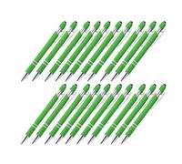 FIRSTXIU 20 penne a sfera retrattili in metallo con punta toccante dello schermo, penna in metallo con clip da 1 mm, per scrivere senza intoppi, per ufficio