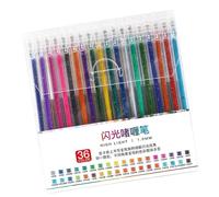 FIRSTXIU 36 penne gel colorate multicolore con punta da 1 mm per libri da colorare per bambini e adulti, penne da disegno artistiche