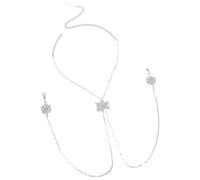 FIRSTXIU Anelli per capezzoli con collane a farfalla Nessuno Piercing Anelli per capezzoli con catena Finto Body Piercing Gioielli Donna Collana Farfalla, Misura unica, come descritto, come descritto