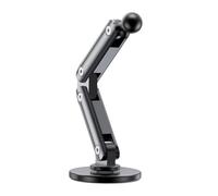 FIRSTXIU Base a sfera adesiva in lega di alluminio regolabile da 17 mm per cruscotto auto, tablet, telefono, supporto per dispositivi per ufficio, navigatori, culle per telefoni