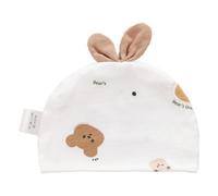 FIRSTXIU Bel cappello per bambini alla moda cofano primavera/autunno neonati cappellini ospedaliero neutro genere doccia 0-3 mesi ragazzo ragazze neonati cofano, Orsacchiotto, Taglia unica