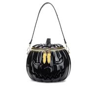 FIRSTXIU Borsa a tracolla a forma di zucca per le donne Borsa messaggeri divertente borsa di Halloween Novità Borsa a tracolla Shopping Dating Bag, Nero , Taglia unica