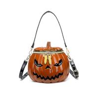 FIRSTXIU Borsa a tracolla a forma di zucca per le donne Borsa messaggeri divertente borsa di Halloween Novità Borsa a tracolla Shopping Dating Bag, Rosso, Taglia unica