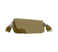 FIRSTXIU Borsa a tracolla da donna, asimmetrica, in morbida pelle PU, pratica, compatta, essenziale per tutti i giorni, alla moda, Verde, One Size