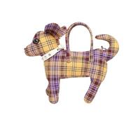 FIRSTXIU Borsa a tracolla da donna Hoboes a forma di cane dolce borsa a tracolla con cerniera casual borsa a tracolla con cinghie rimovibili, Giallo, Taglia unica