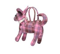 FIRSTXIU Borsa a tracolla da donna Hoboes a forma di cane dolce borsa a tracolla con cerniera casual borsa a tracolla con cinghie rimovibili, rosa, Taglia unica