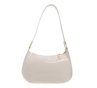 FIRSTXIU Borsa a tracolla in pelle PU retrò per le donne elegante borsa ascellare borsa a tracolla borsa da sera alla moda borsa ascella borsa, bianco, Taglia unica