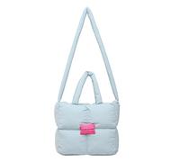 FIRSTXIU Borsa a tracolla leggera in nylon trapuntato con imbottitura morbida verso il basso per le donne borse a tracolla alla moda di grande capacità, Blu, Taglia unica