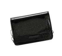 FIRSTXIU Borsa a tracolla quadrata piccola alla moda con design in pietra Pratica cinturino a catena in pelle PU per le donne 2025, Nero , Taglia unica