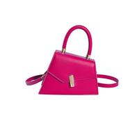 FIRSTXIU Borsa alla moda in tinta unita con fibbia a scatto alla moda borsa in PU minimalista borse alla moda per mostrare il fascino della tua persona, rosa, Reference image information
