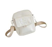 FIRSTXIU Borsa da donna alla moda borse a tracolla tinta unita borse a tracolla stile giapponese borsa messaggeri piccola borsa per tutti i giorni, bianco, 17x6x20cm