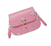 FIRSTXIU Borsa da donna Borsa a tracolla alla moda Stile cinese Crossbody Incontri Messaggeri con fiori in pizzo per donne di tutti i giorni Spalla a tracolla quadrata piccola moda quadrata, B, One