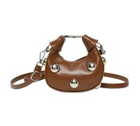 FIRSTXIU Borsa da donna in pelle PU Borsa a tracolla piccola borsa per lo shopping borsa per appuntamenti retrò borsa a tracolla alla moda borsa messaggeri per tutti i giorni, Marrone, Taglia unica