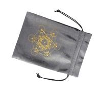 FIRSTXIU Borsa da gioco con coulisse per carte di tarocchi borsa di flanella sacchetti per gioielli oracoli organizzatori di carte forniture per stregoneria, Ztd12