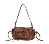 FIRSTXIU Borse da donna con graziosi fiocchi borse a tracolla elegante borsa a tracolla borsa da sera in pelle PU borsa ascellare per tutti i giorni, Marrone, Taglia unica