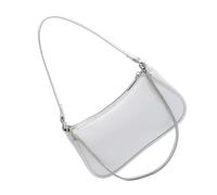 FIRSTXIU Borse da donna in pelle PU borsa a tracolla stile francese borse a tracolla con catena elegante borsa ascella per viaggi e uso quotidiano, bianco, Taglia unica
