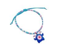 FIRSTXIU Braccialetti, 10 stili fatti a mano in tessuto di riso braccialetto per donne ragazze colorato divertente mostri braccialetti amicizia gioielli