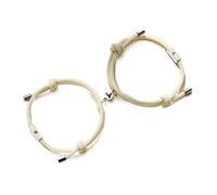 FIRSTXIU Braccialetti, 2 pezzi per amanti del sole e luna, braccialetti dell'amicizia, braccialetti magnetici per coppie, gioielli da uomo