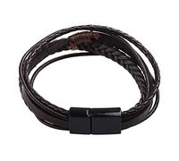 FIRSTXIU Braccialetti, alla moda, in pelle intrecciata a mano, braccialetto da uomo, stile etnico, gioielli per donne e uomini, regali dell'amicizia fatti a mano