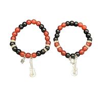 FIRSTXIU Braccialetti, squisiti braccialetti per coppia con caratteristiche magnetiche, set di gioielli ispirati all'amore, gioielli alla moda con perline per coppie