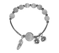 FIRSTXIU Bracciali, eleganti braccialetti con campanelle in stile occhi di gatto, con finitura lucida unica per coppie e amici, portatile, per donne alla moda